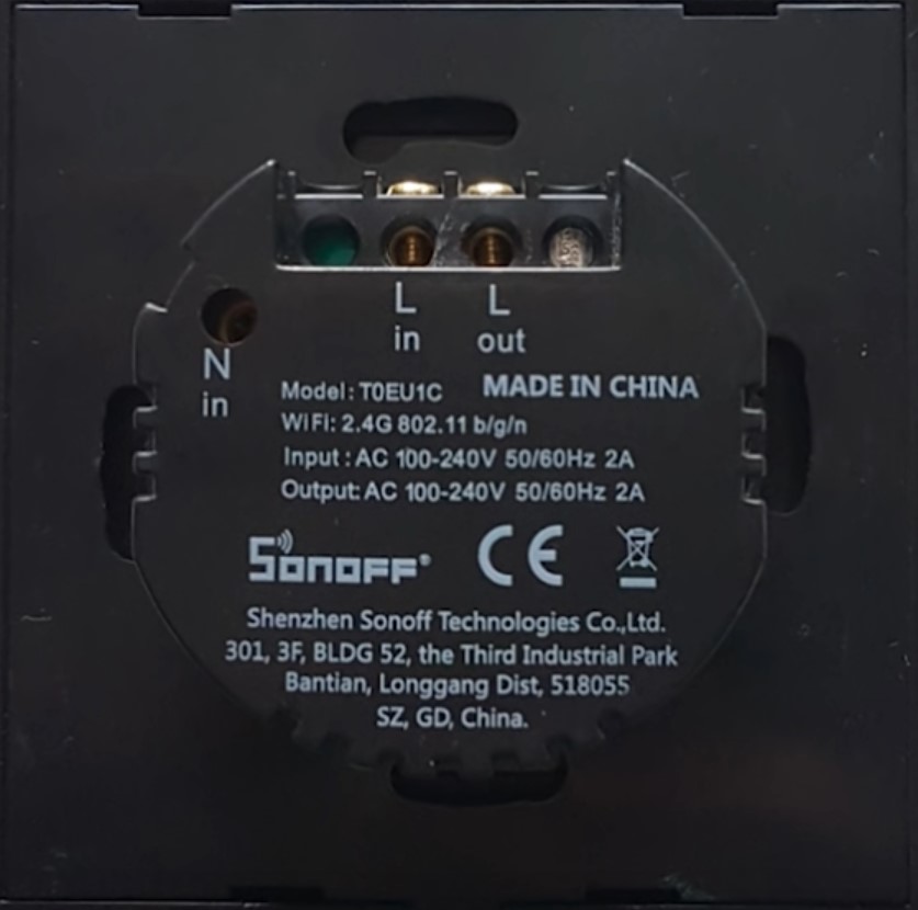 Interruptor conmutador Wifi Cinético sin baterías 3 zonas